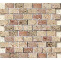 Marble age mosaico mattoncino mix rosa  Мозаика